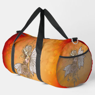Golden wings and blooming dreams,the magical fairy duffle bag