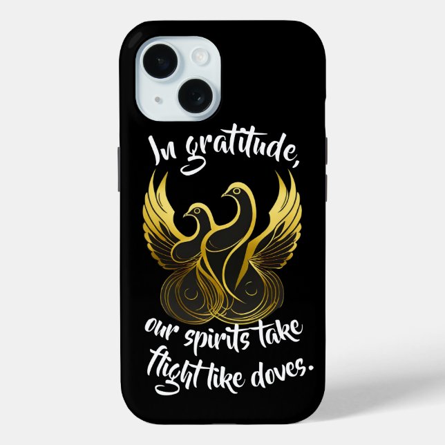 Golden Wings of Gratitude Case-Mate iPhone Case (Back)