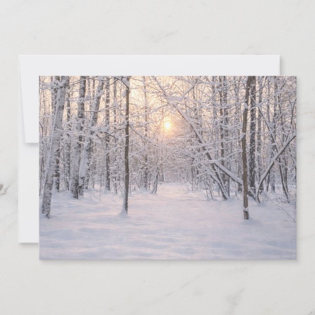 Golden_winter_light Invitation (Front)