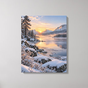 Golden Winter Silence Canvas Print