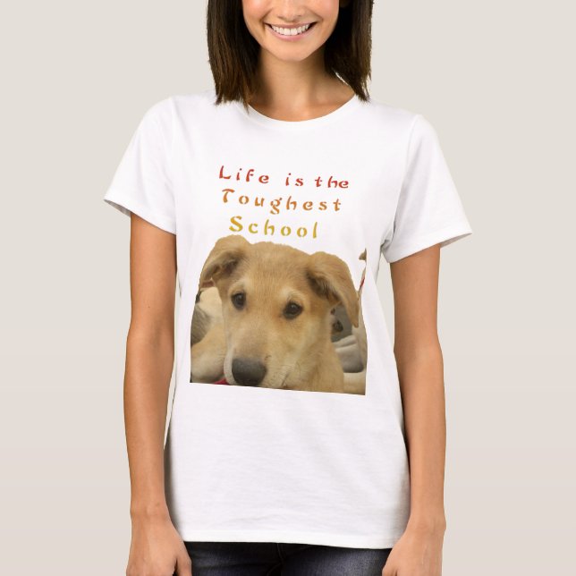 Golden Wisdom: A Dog's-Eye View of Life's School T-Shirt (Front)