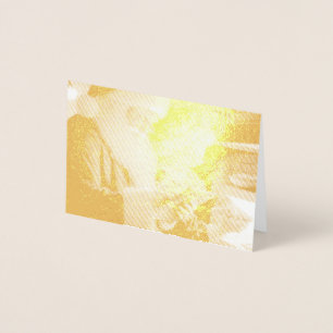 Golden Wishes from Santa Christmas Foil Card