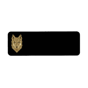 Golden Wolf Address Labels