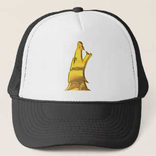 Golden Wolf Head hat