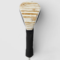 Golden Woodland Fox & Owl Stripe Pattern (2)