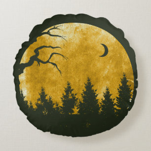 Golden Woods Round Cushion