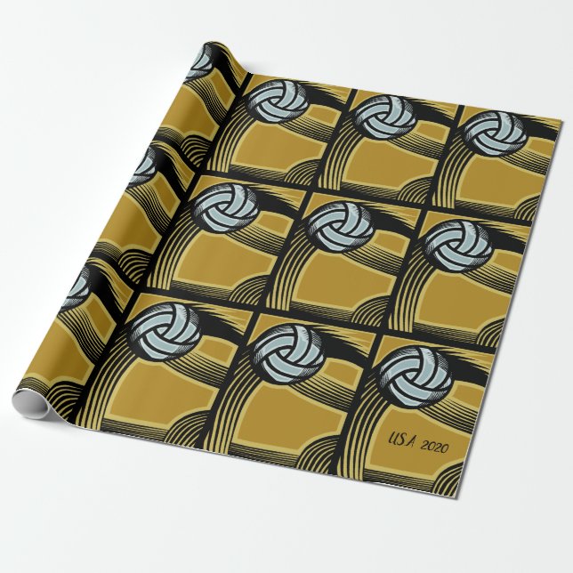 Golden- Wrapping Paper (Unrolled)
