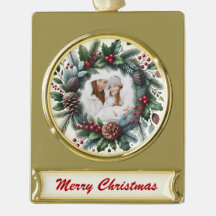 Golden Wreath – Customisable Christmas Keepsake