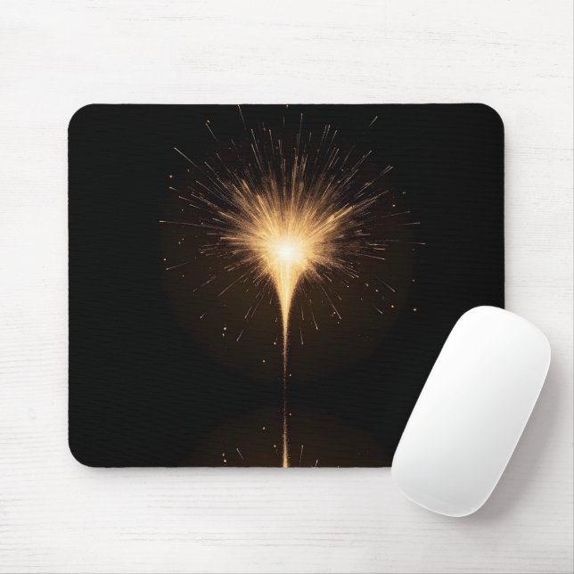 Golden Year Burst Mouse Pad (With Mouse)