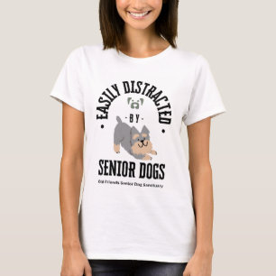 Golden Years, Golden Paws: Adorable Senior Dog Tee