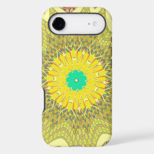 Golden Yellow African ethnic tribal pattern