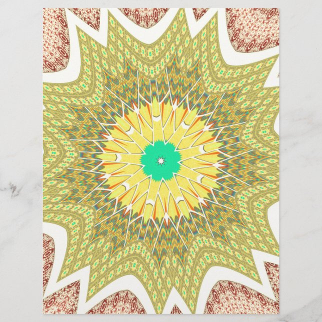 gOLDEN YELLOW African ethnic tribal pattern (Front)