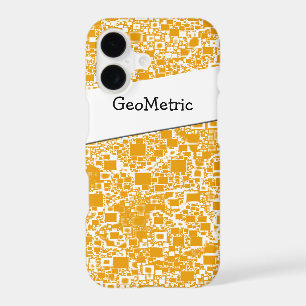 Golden Yellow and White Mini Tile Design