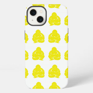 Golden Yellow Asian Moods Buddah Boys iPhone Case