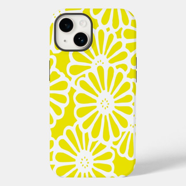 Golden Yellow Asian Moods Floral Case-Mate iPhone Case (Back)