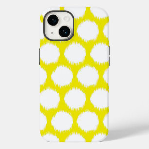 Golden Yellow Asian Moods Ikat Dots Case-Mate iPhone 14 Case