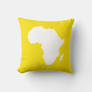 Golden Yellow Audacious Africa Cushion
