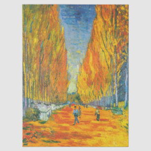 Golden Yellow Autumn Poplar Trees Van Gogh Vintage Tissue Paper