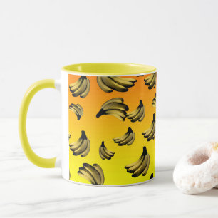 Golden Yellow Bananas, Mug