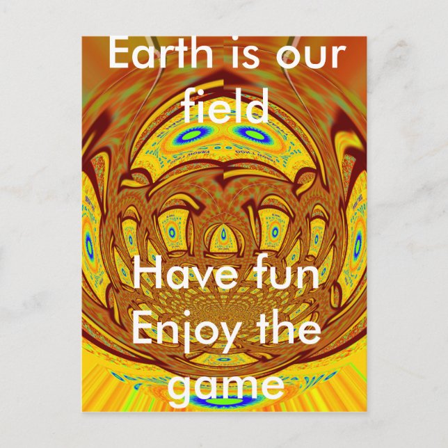 Golden Yellow Baseball Glove Art Print Postcard (Front)