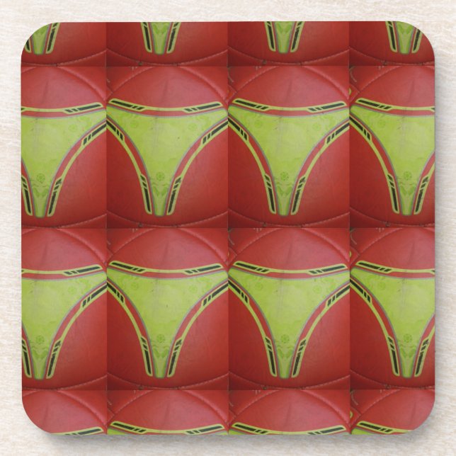 Golden yellow curves.JPG Coaster (Front)