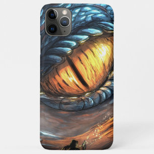 Golden yellow dragon eye iPhone 11 pro max case