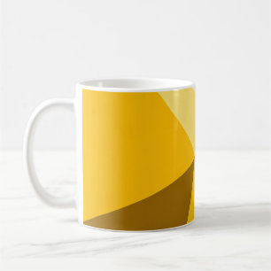 Golden Yellow Geometric Starburst Coffee Mug