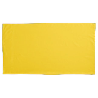 Golden Yellow King Sized Single Pillowcase