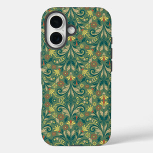 Golden Yellow Leafy Vine Pattern  Case-Mate iPhone 16 Case