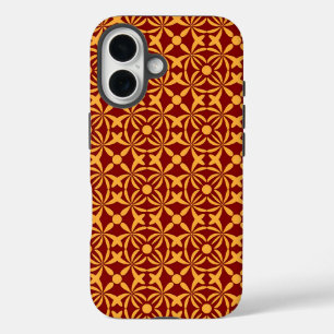 Golden Yellow Leafy Vine Pattern Case-Mate iPhone 16 Case