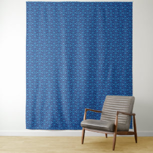 Golden Yellow Leafy Vine Pattern Tapestry