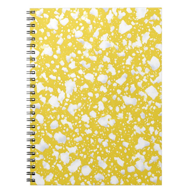 Golden Yellow Marble Notebook (Front)