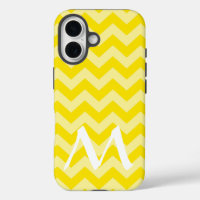 Golden Yellow Moroccan Moods Chevrons w/ Monogram