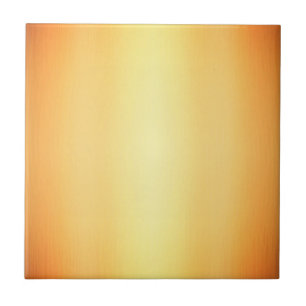 Golden yellow ombre graduated solid colour design ceramic tile