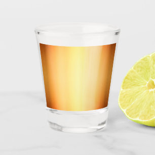 Golden yellow ombre graduated solid colour design shot glass