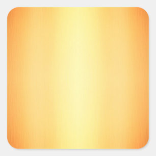 Golden yellow ombre graduated solid colour design square sticker