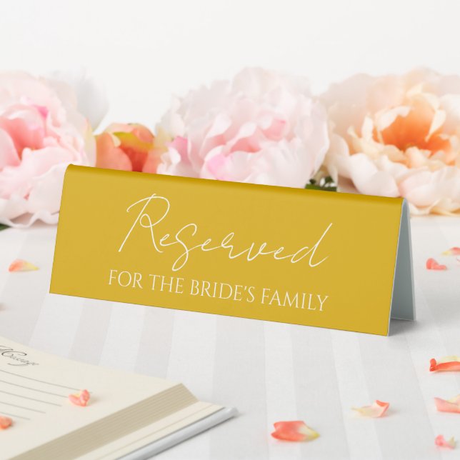 Golden Yellow Reserved for Brides's Family Wedding (In SItu (Wedding))