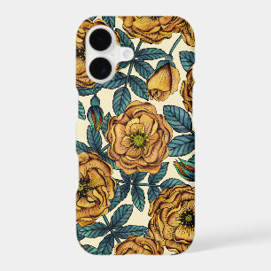 Golden-Yellow Roses - Vintage-Inspired Floral
