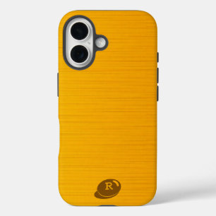 Golden Yellow Texture iPhone 16 Case
