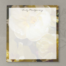 Golden Yellow Tulip and personalised name / text