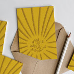 Golden Yellow You Are My Sunshine Happy Birthday Card<br><div class="desc">Let them know they light you up with this beautiful hand-drawn Happy Birthday greeting card featuring a bold golden brown on yellow colour scheme. The lettering on the front reads "You are my sunshine" and the inside can be customised for your needs.</div>