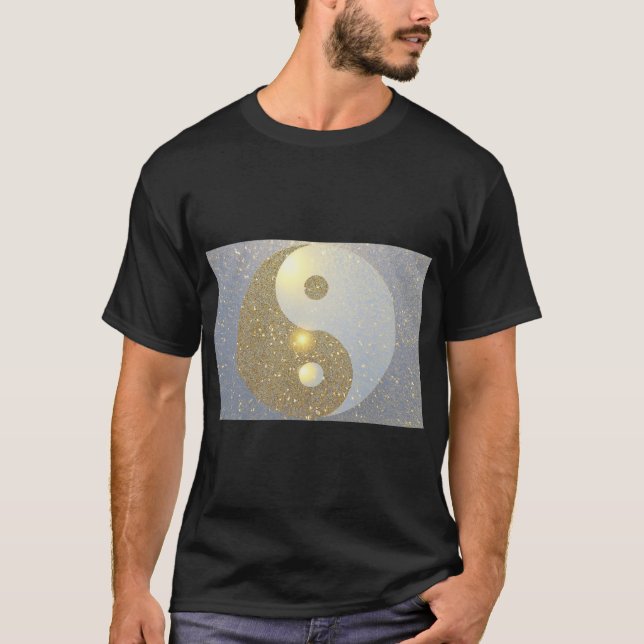 Golden Ying Yang T-Shirt (Front)