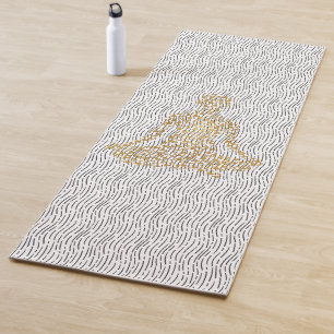 Golden Yoga Silhouettes in Yogi Shape Mat