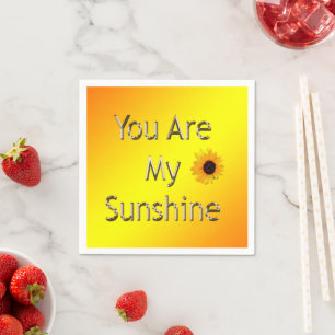 Golden You Are My Sunshine, Party Napkins