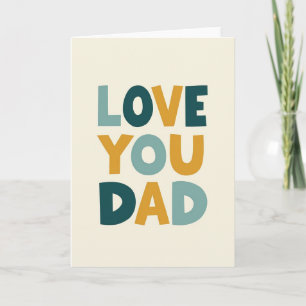 Golden You Dad Message Card