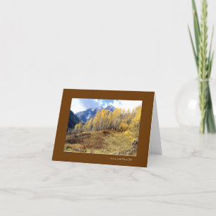 goldenbells4, Autumn at the Maroon Bells Card