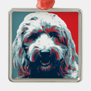 GOLDENDOODLE by Hope Dogs Metal Tree Decoration