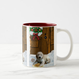 Goldendoodle Christmas Gifts Two-Tone Coffee Mug
