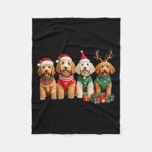 Goldendoodle Christmas Golden Doodle Pajamas For W Fleece Blanket