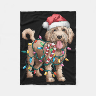 Goldendoodle Christmas Golden Doodle Pyjamas For W Fleece Blanket